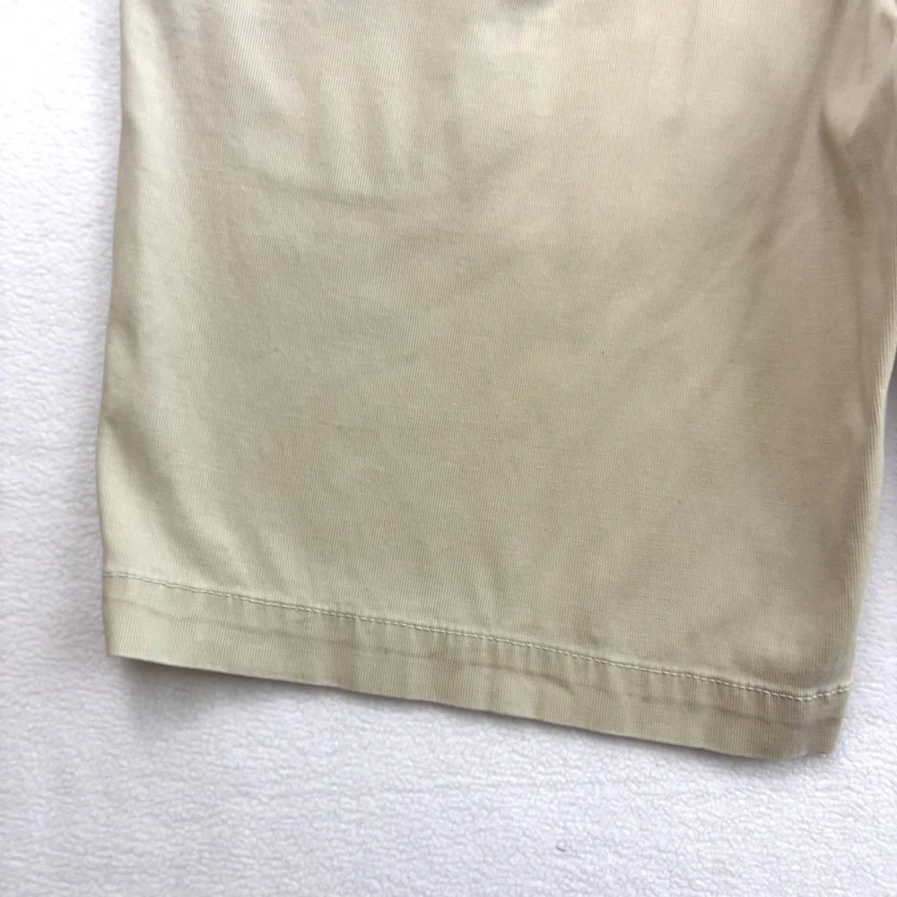Tommy Bahama Beige Flat Front Chino Golf Walking Cotton Shorts Size 36